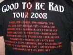 Whitesnake, Good to be bad Tour 2008 (back)